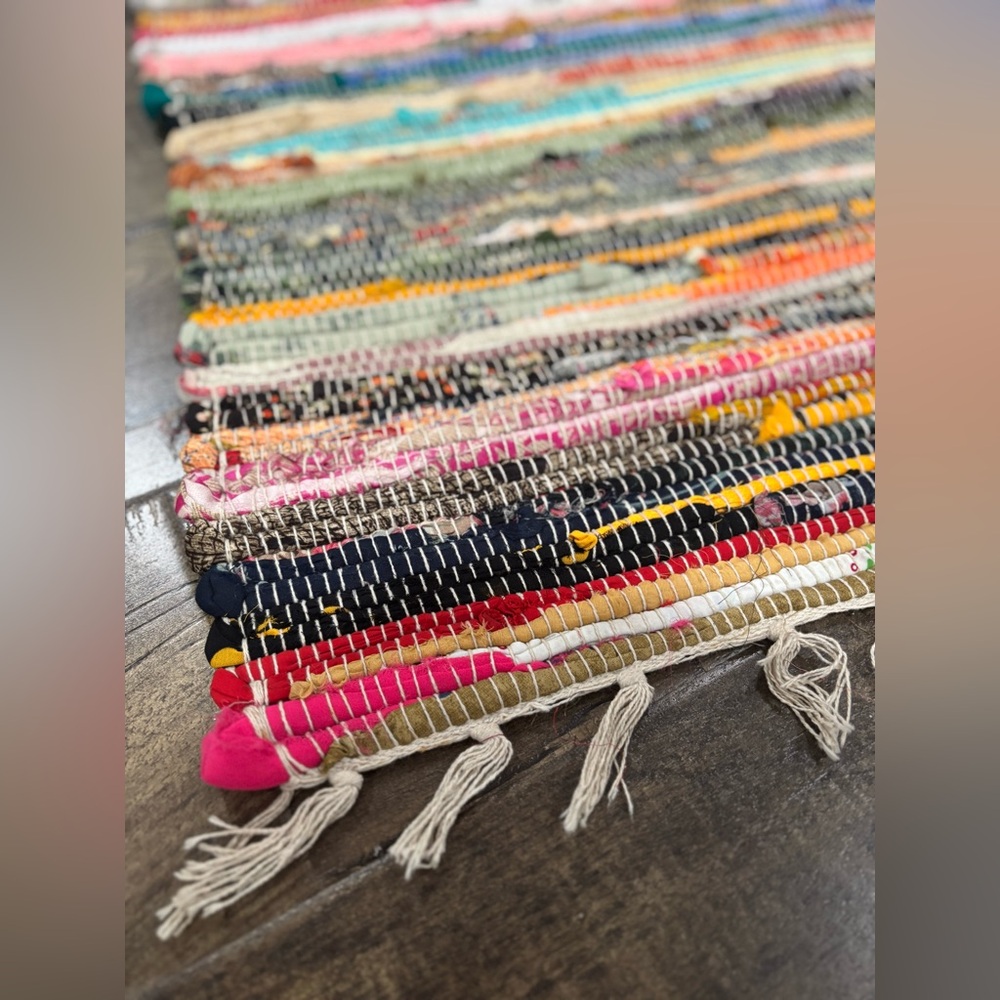 Colorful Striped Rug - Picture 2 of 4